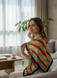 Multicoloured genuine silk scarf 100&times;100 cm Silk Route, item 3897