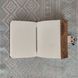 Beige genuine leather notebook 18&times;13 cm Silk Route, item 2445