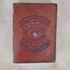 Brown genuine leather notebook 18&times;13 cm Silk Route, item 2447