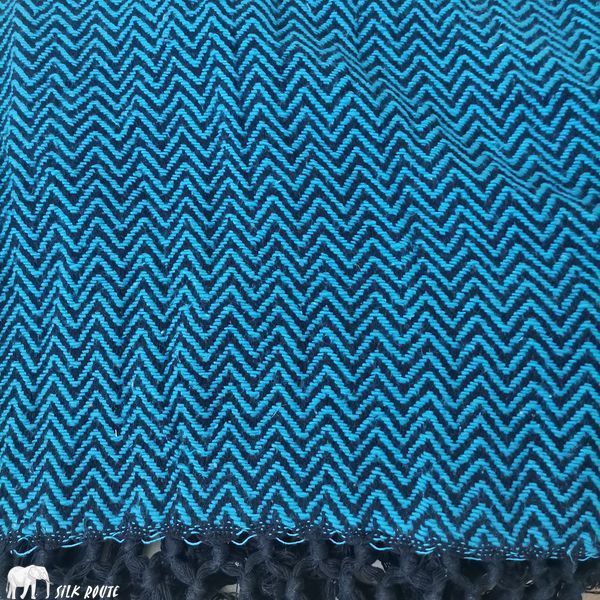 Плед хлопковый Turquoise Wave 125х175см Silk Route 3196 фото