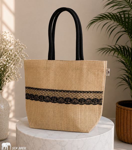 Jute bag Vintage Chic 40x30x15cm Silk Route