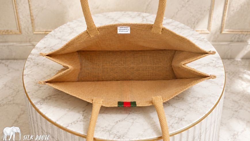 Jute bag Heritage Stripe 40x30x14cm Silk Route