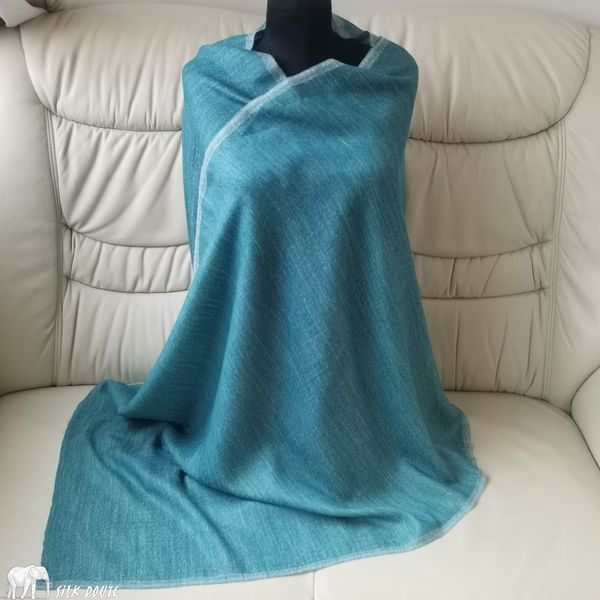 Silk Route cashmere scarf with silk