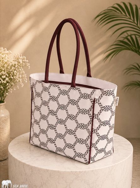 Cotton bag French Riviera 40x30x15cm Silk Route