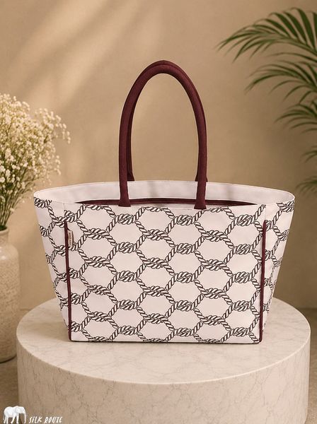 Cotton bag French Riviera 40x30x15cm Silk Route