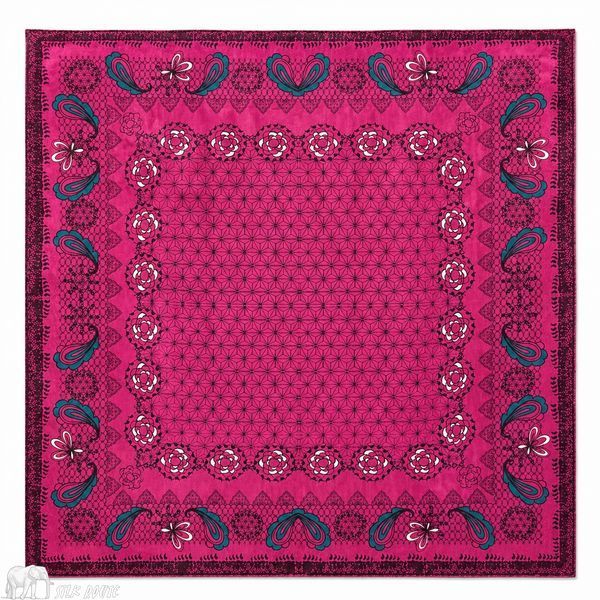 Шовкова хустка з натурального шовку фіолетова 90&times;90 см Silk Route, арт. 3910 3910 фото