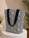 Cotton bag Monochrome Swirl 38x35x12cm Silk Route