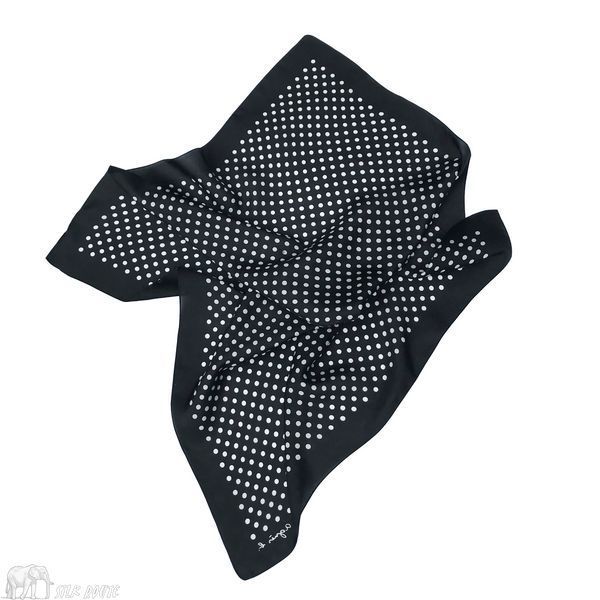 Шовкова хустка з натурального шовку чорна 70&times;70 см Silk Route, арт. 393 393 фото