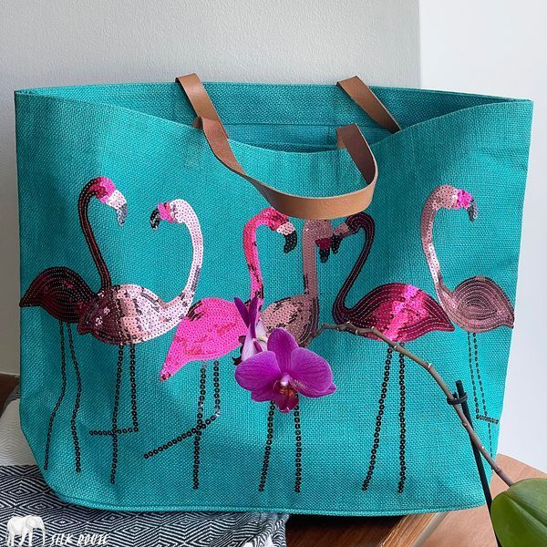 Jute bag Flamingo island 54х36х16cm Silk Route