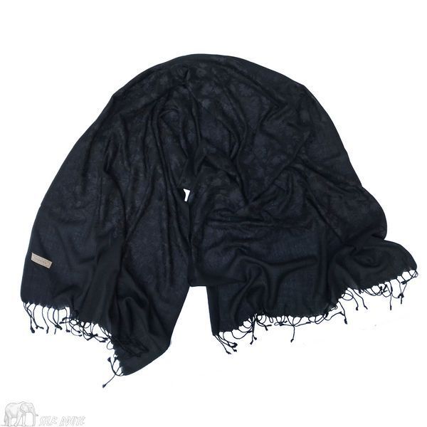 Silk Route cashmere shawl with silk embroidery