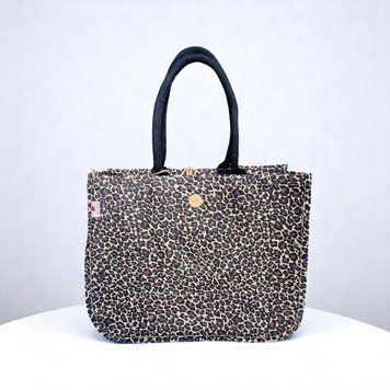 Сумка джутова Savannah Leopard 45х35х20см Silk Route 3706 фото
